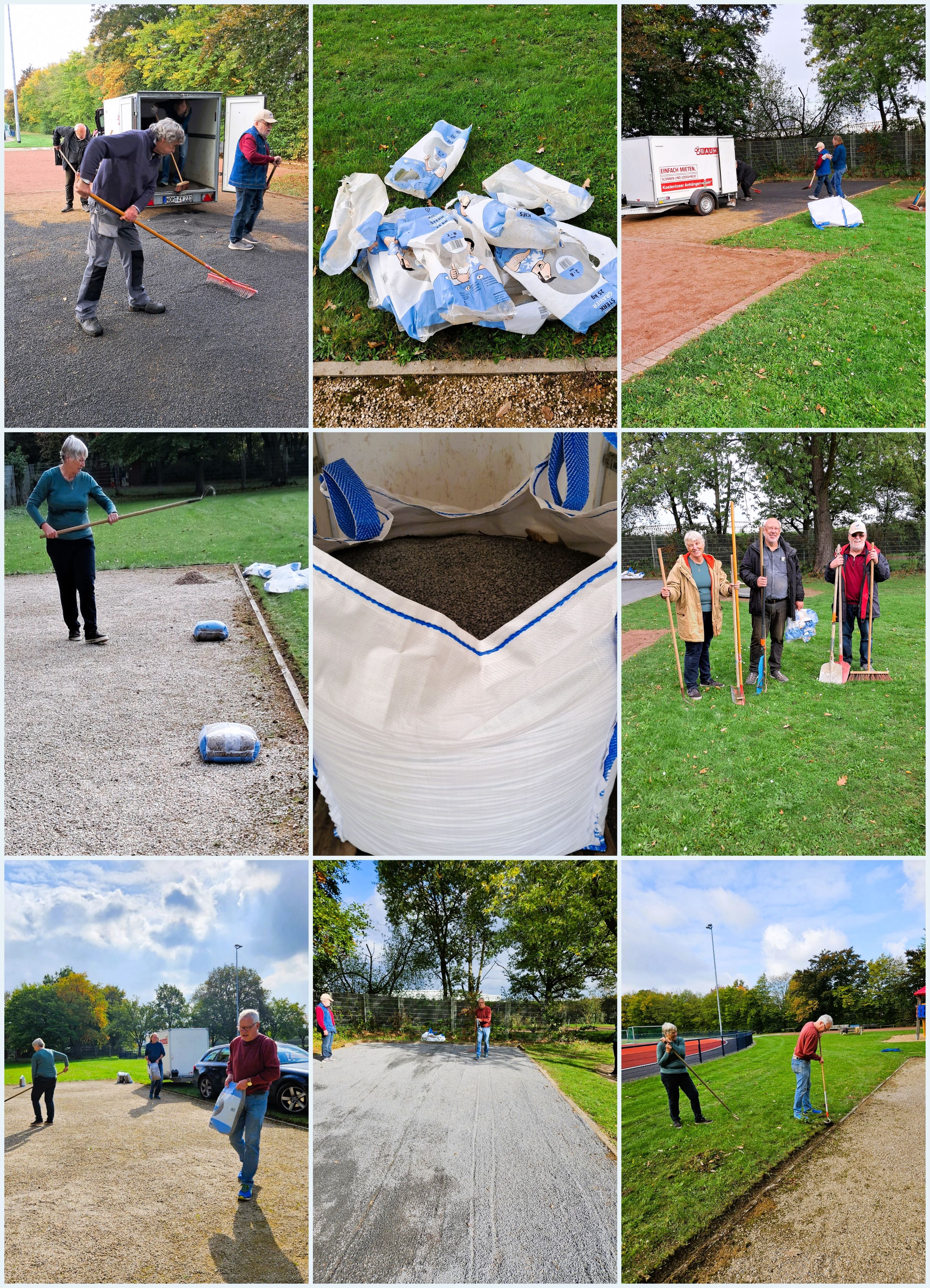 Sanierung der Spielflächen von zwei Bouleplätzen des TV Hangelar Okt. 2025