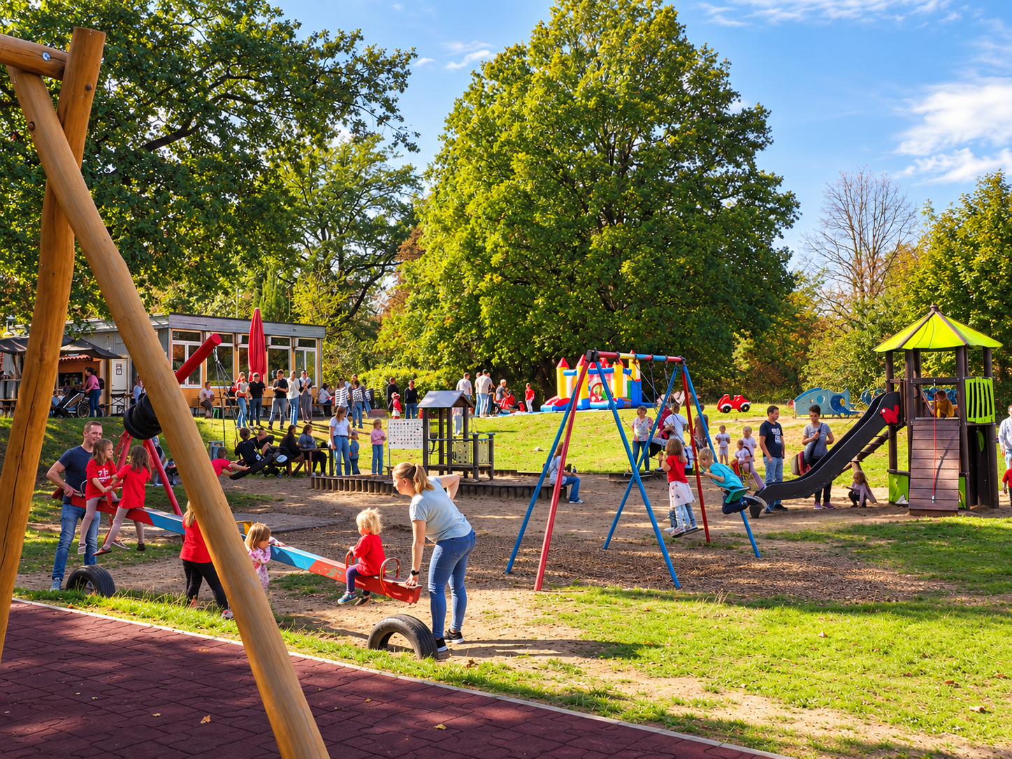 Entspannte Stimmung auf dem ersten Kinder-Spätsommerfestr